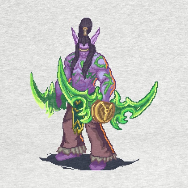 Pixel Illidan Stormrage by Cptninja